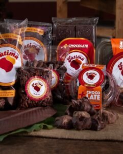 Bolsas de chocolate de Fátima referencial