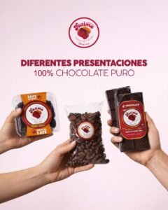 Bolsas de chocolate de Fátima imagen referencial