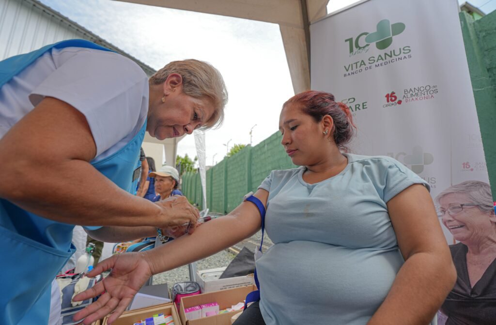 Punto de donación de sangre
