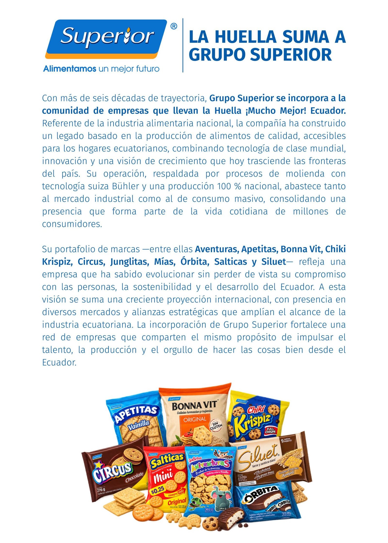 Superior se suma a la Huella
