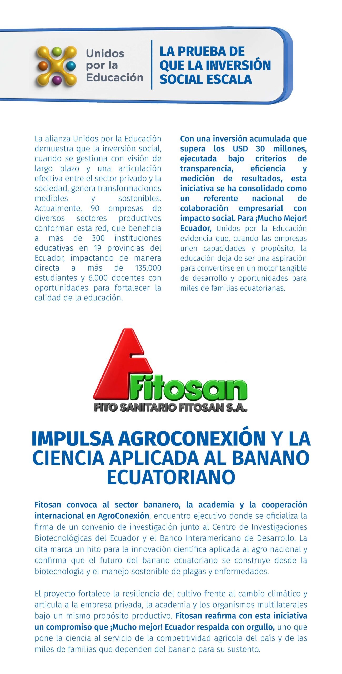 Fitosan impulsa agroconexión