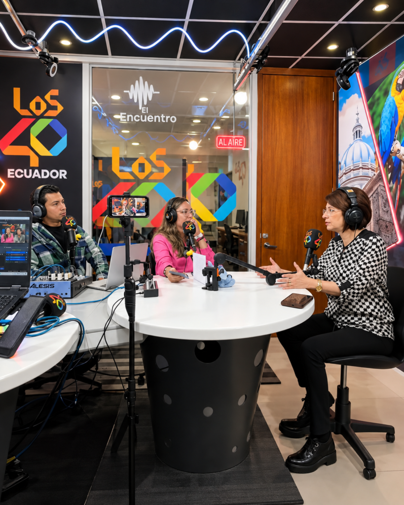 Entrevista en radio los 40 con Mónica Malo directora ejecutiva de ¡Mucho Mejor Ecuador!